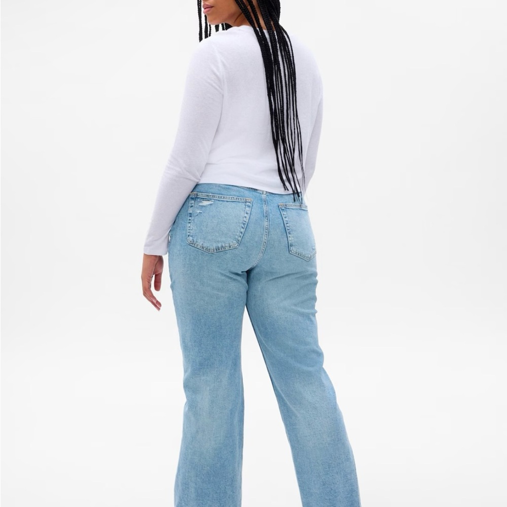 NWT Gap High Rise ‘90s Loose Jeans Size 28 Regular in Vintage Light - Picture 5 of 5